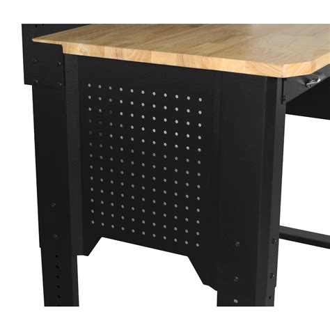 Craftsman 48 in. Adjustable Height Workbench with Pegboard and LED Light