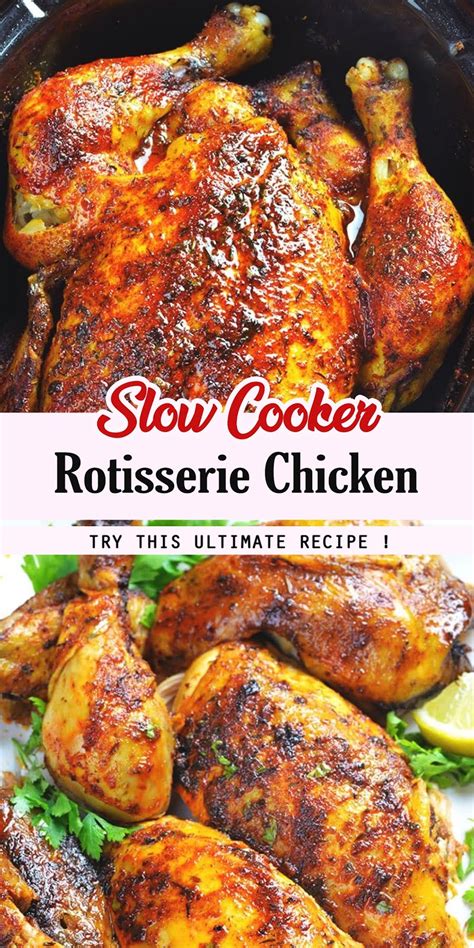 Slow Cooker Rotisserie Chicken - 3 SECONDS