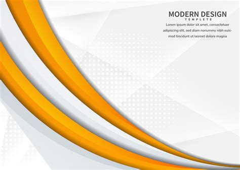 Banner with yellow curved shape on white abstract background 1263392 ...