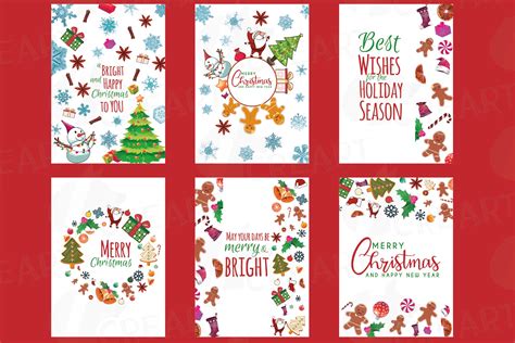 Christmas greeting Cards, Merry Christmas cards, labels