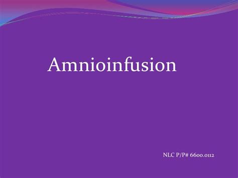 Amnioinfusion