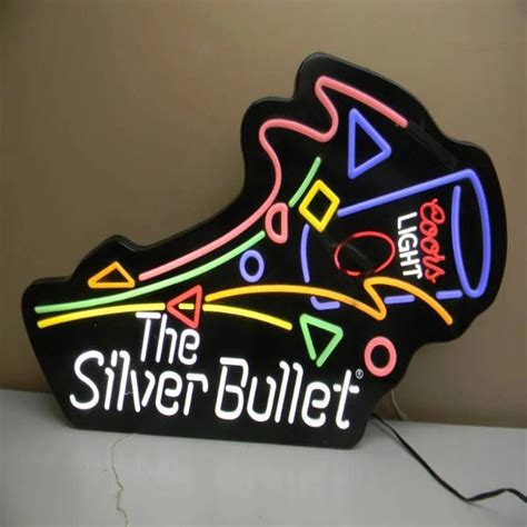 Coors Light Silver Bullet Neon Sign - LITA SIGN