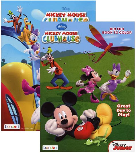 MICKEY CLUBHOUSE Coloring Book } 2-Titles. Mickey Mouse Clubhouse ...