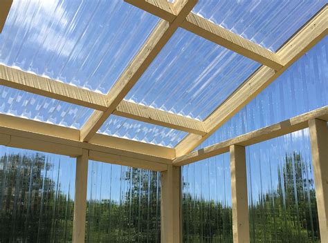 TUFTEX PolyCarb greenhouse example | Clear roof panels, Pergola, Patio roof