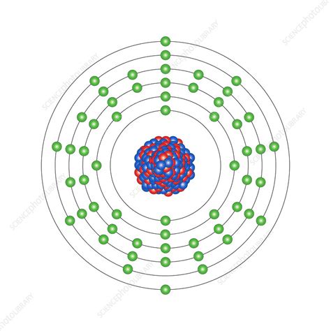 Lanthanum, atomic structure - Stock Image C013/1613 - Science Photo Library