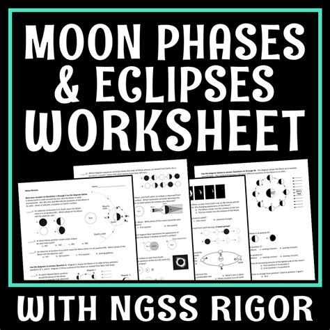 Free moon phases and tides worksheet, Download Free moon phases and ...