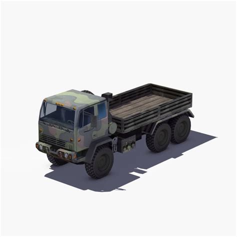 3d m1083 army truck mtv model