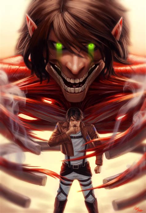 Attack on titan Eren Jaeger by SchneeKatze09 on DeviantArt