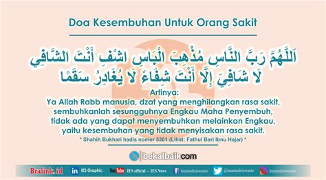 Doa Kesembuhan Orang Sakit Islam