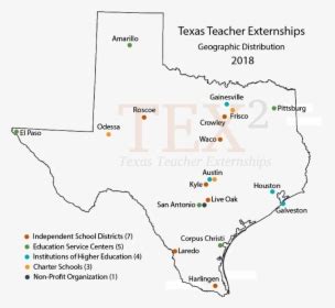 Population Map Of Texas Cities, HD Png Download - kindpng