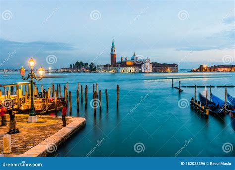 Beautiful Venice Night View with City Lights. Stock Photo - Image of ...