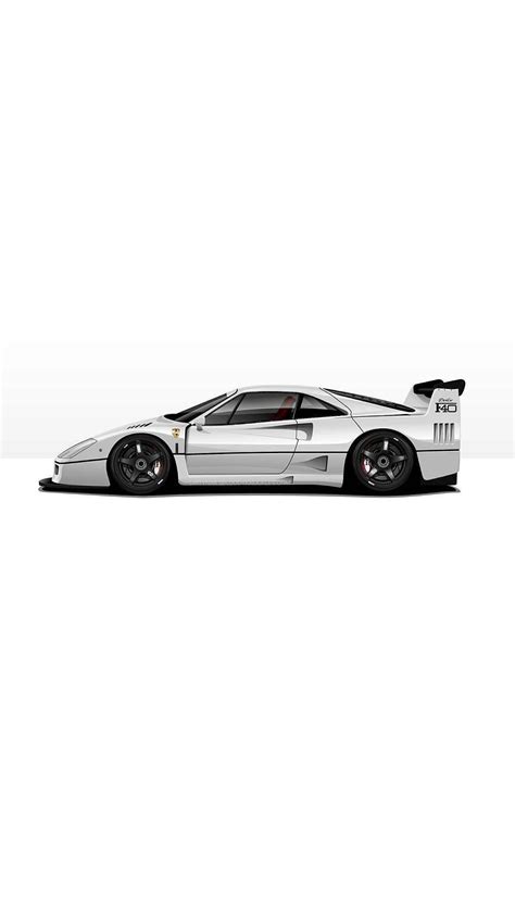 Ferrari F40 | Car wallpapers, Car drawings, Art cars