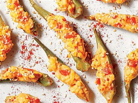 1307 Pimiento Cheese-Stuffed Pickled Okra Superbowl Party Appetizers ...