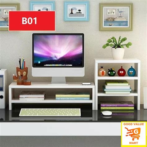 SG Home Mall Laptop/Computer Monitor Stand/ Study Table Desktop ...