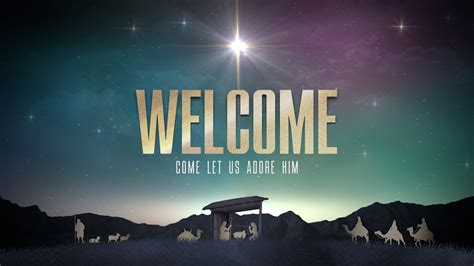 Nativity Christmas Welcome Christmas | Motion Video Background