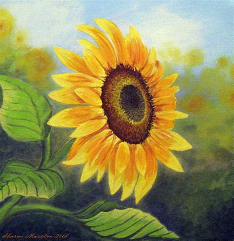 Sunflower Paintings | Car Interior Design