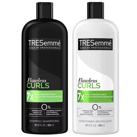 Amazon.com : TRESemmé Flawless Curls Shampoo and Conditioner Set, Curly ...