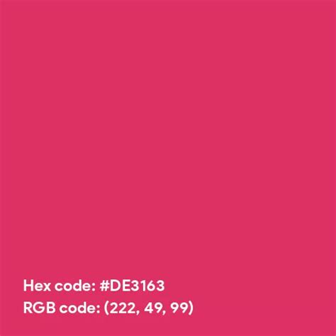 Cerise color hex code is #DE3163