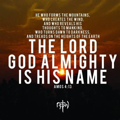 The Lord God Almighty is His Name | Bible verses quotes, Word of god ...