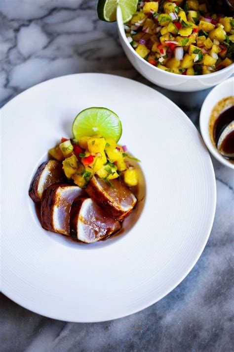 Seared Hawaiian Ono with Honey Soy Glaze and Pineapple Salsa | Recipe ...