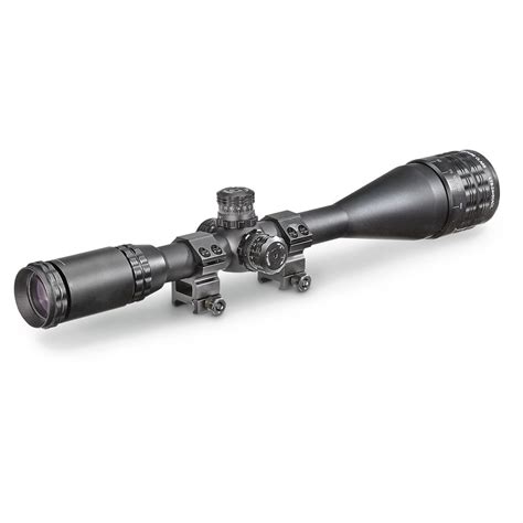 Sniper 6-24x50mm Tactical Rifle Scope, Matte Black - 222662, Rifle ...