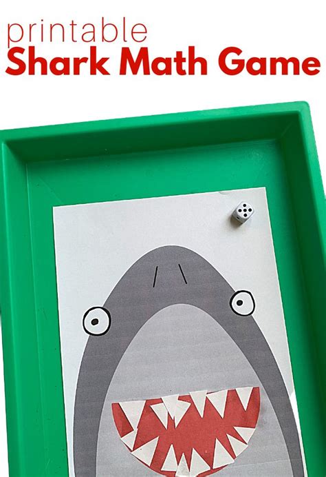 Shark Math Game for Preschool | Math games, Fun math activities, Early ...