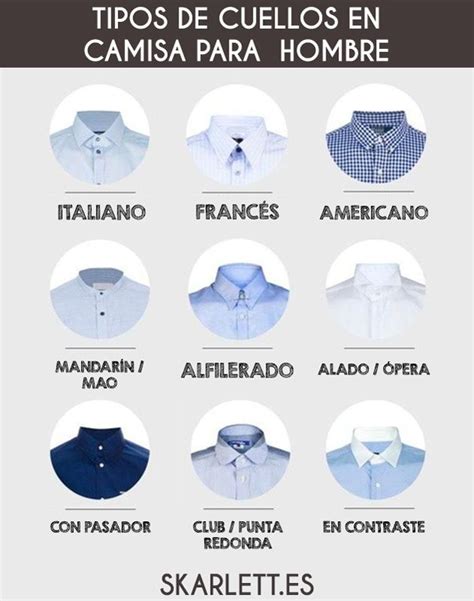 Tipos de cuellos en camisa para hombre / Little Post - Skarlett Costura ...