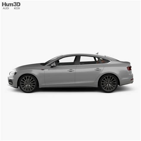 Audi A5 S-line sportback with HQ interior 2020 3D model - Download ...