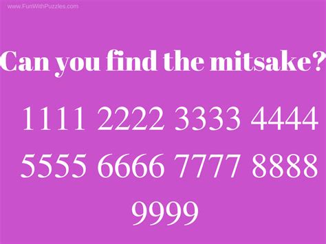 Find the Mistake: Picture Puzzles with Answers