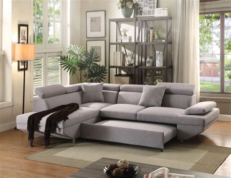 Jemima Gray Sectional Sleeper Sofa