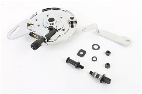 45" Rear Brake Backing Plate Kit Chrome