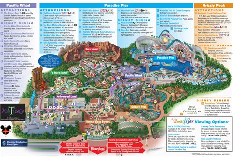 Map Of Disneyland and California Adventure | secretmuseum