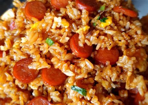 Viral!!! Rupanya Begini Cara untuk Menyajikan Resep Nasi Goreng Sosis ...