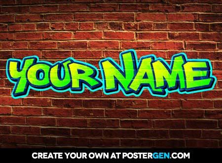 Graffiti Creator - PosterGen.com