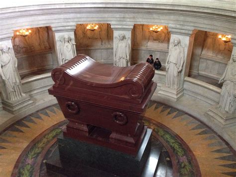 Napoleon's tomb. He was placed in multiple coffins, one inside another ...