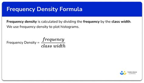 Frequency Density Formula - GCSE Maths - Steps & Examples