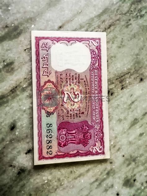 Indian Old Two rupees currency note. The Indian 2 rupee note, the ...