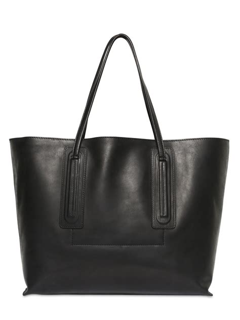 Rick owens Large Horse Leather Tote Bag in Black | Lyst