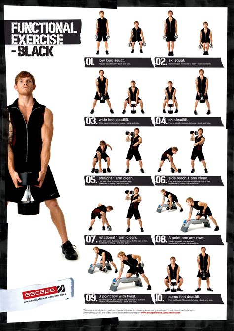 Printable Dumbbell Back Exercises