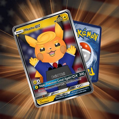 Hand Made Custom Pokemon Style Card 1st Edition Trump Novelty Card New ...