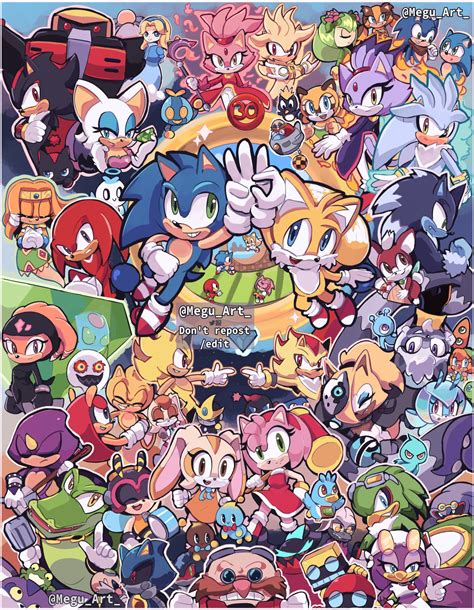 Sonic Anniversary print (2021) | Sonic and shadow, Sonic fan art, Sonic