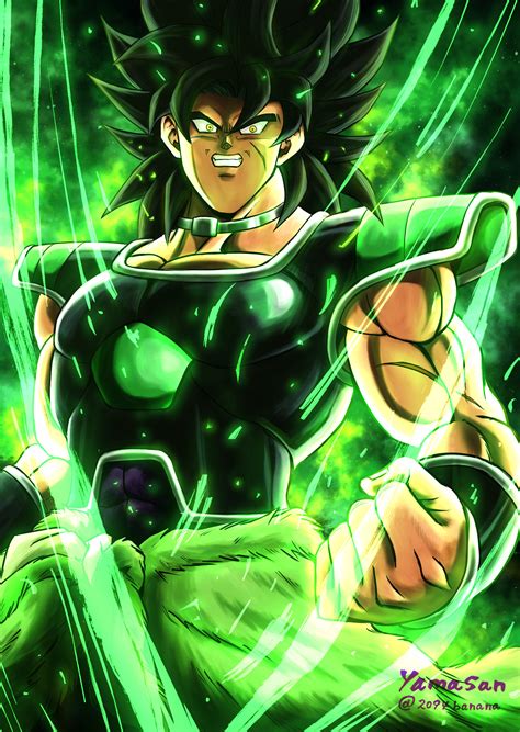 Download Saiyan Yellow Eyes Black Hair Broly (Dragon Ball) Anime Dragon ...