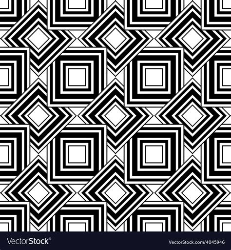 Geometric Patterns Black And White Vector