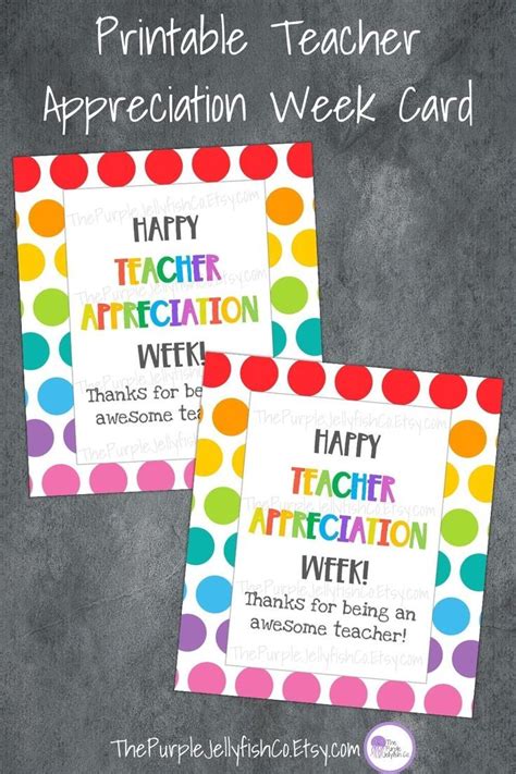 Fun Teacher Appreciation Week Gift Tags- Teacher Appreciation Cards ...