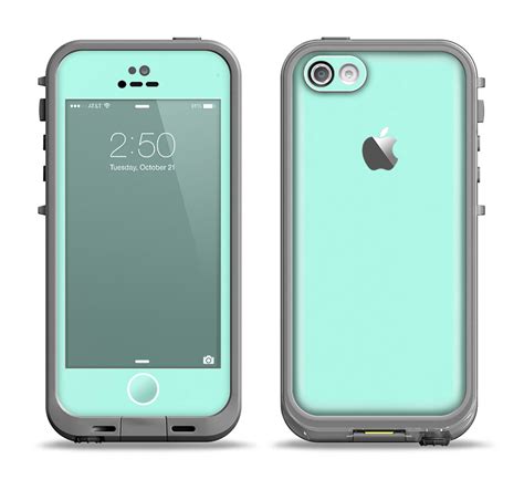 The Subtle Solid Green Apple iPhone 5c LifeProof Fre Case Skin Set ...