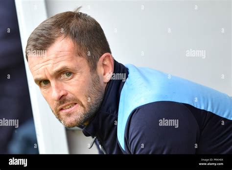 Luton Town manager Nathan Jones Stock Photo - Alamy