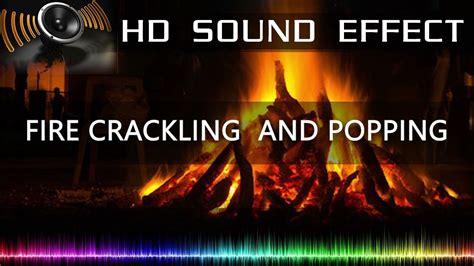 FIRE CRACKLING AND POPPING SFX | HD Sound Effects - YouTube