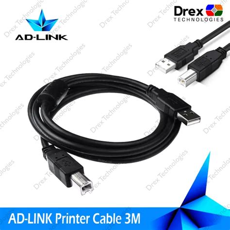 3M Ad-Link USB 2.0 Printer Cable High Quality & High Speed USB Cable ...