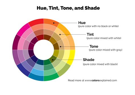 The Difference Between Shade, Tint, and Tone Explained | Color theory ...