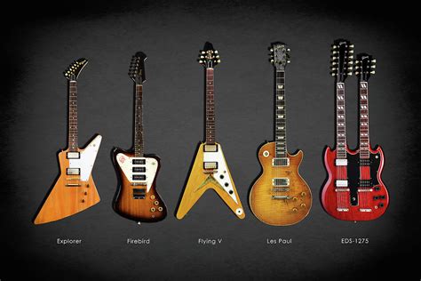 Gibson Electric Guitar Collection Photograph by Mark Rogan - Pixels